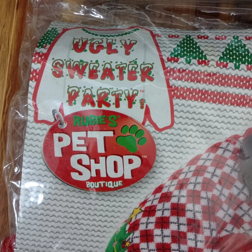 Rubies 580168 Ugly Sweater Christmas‎ Tree Pet Shop Dog Costume Size Small